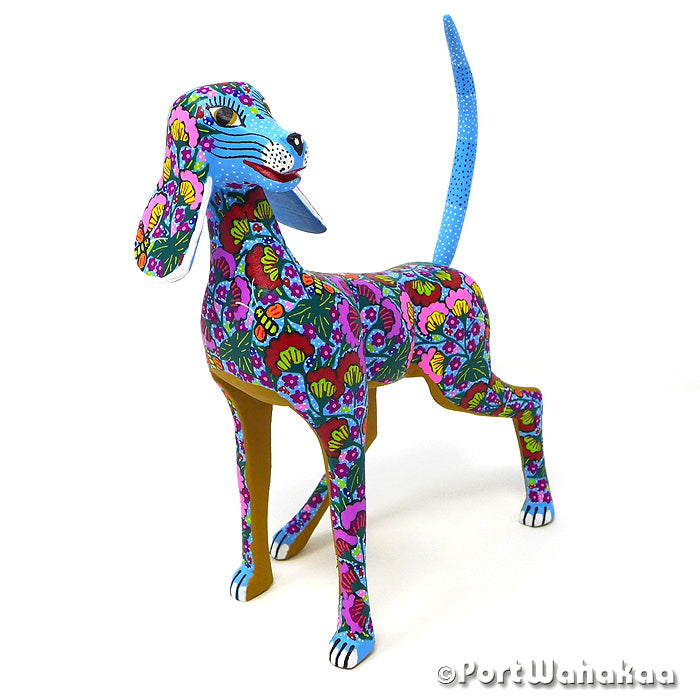 Sabueso Dog Zapotec Mythology Figurines Artwork Alebrijes Austin Texas Artist - Candido Jimenez Carving Medium Large, Dog, Perro, San Martin Tilcajete