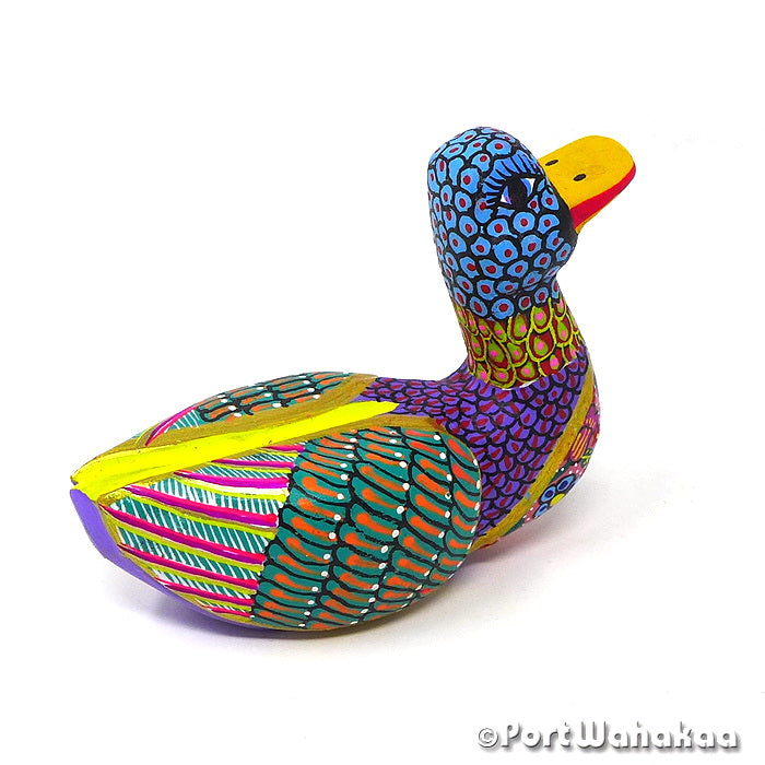 Boann Duck Artist - Maria Jimenez Ojeda Avia, Carving Small, Duck, Pato, San Martin Tilcajete