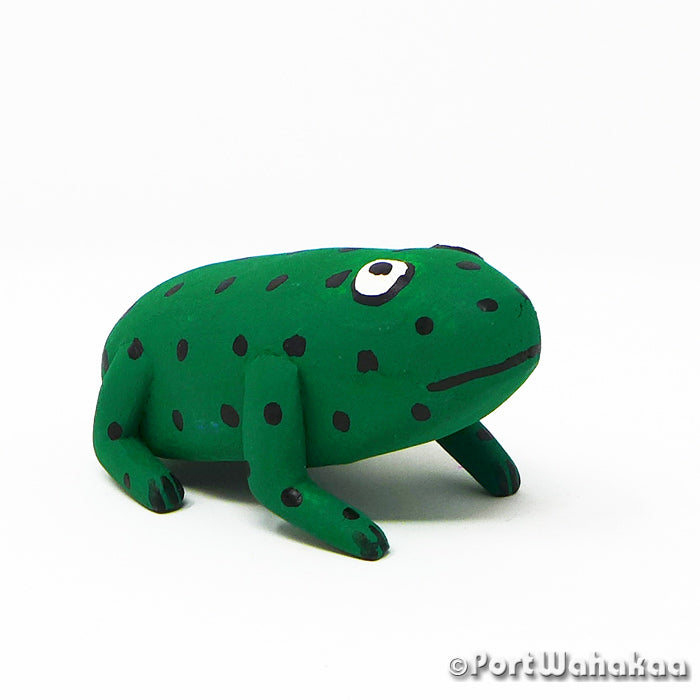 Swamp Frog Austin Texas Alebrije Reynaldo Santiago Artist - Reynaldo Santiago Carving Small, Frog, La Union, Rana, Sapo, Toad
