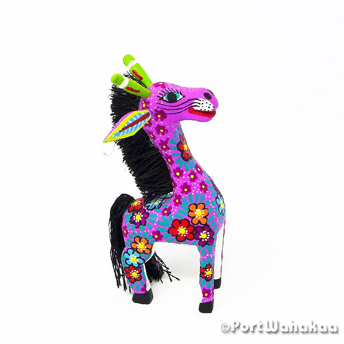 Posh Giraffe Copal Wood Alebrije Oaxacan Carvings for Sale Texas Artist - Maria Jimenez Ojeda Carving Miniature, Giraffe, San Martin Tilcajete