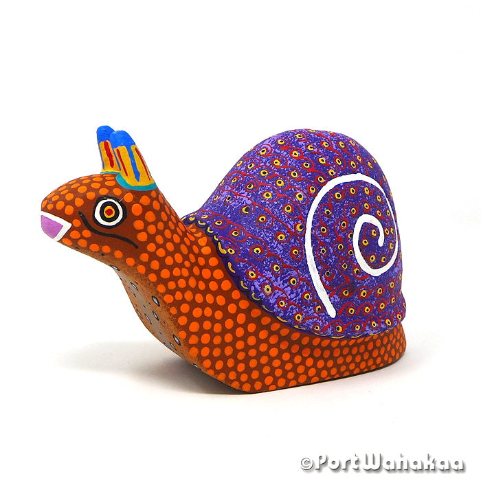Margarito Rodriguez Snail Oaxacan Art Copal for Sale Austin Texas Artist - Margarito Rodriguez Arrazola, Caracol, Caracole, Carving Small