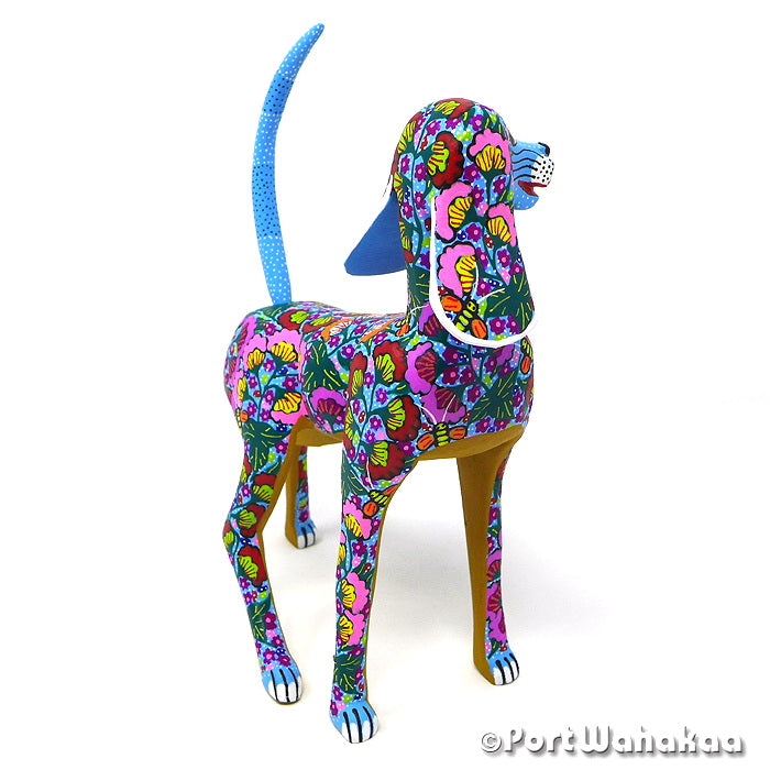 Sabueso Dog Zapotec Mythology Figurines Artwork Alebrijes Austin Texas Artist - Candido Jimenez Carving Medium Large, Dog, Perro, San Martin Tilcajete