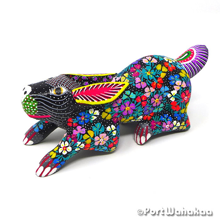 Artaius Hare Oaxacan Carving Zapotec Figurines Alebrije Austin Texas Artist - Maria Jimenez Ojeda Carving Small, Conejo, Rabbit