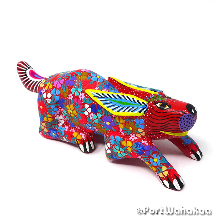 Fianna Rabbit Copal Alebrije Oaxacan Wood Carvings for Sale Texas Artist - Maria Jimenez Ojeda Carving Small Medium, Rabbit, San Martin Tilcajete