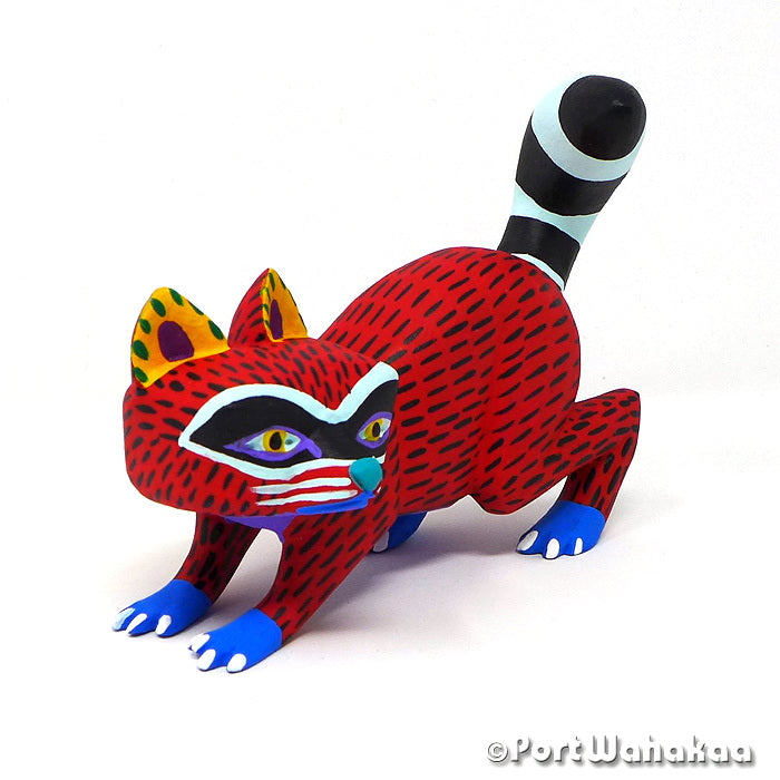 Armando Jimenez Raccoon Copal Alebrije Oaxaca Carvings for Sale Texas Artist - Armando Jimenez Arrazola, Carving Medium, mapache, Raccoon