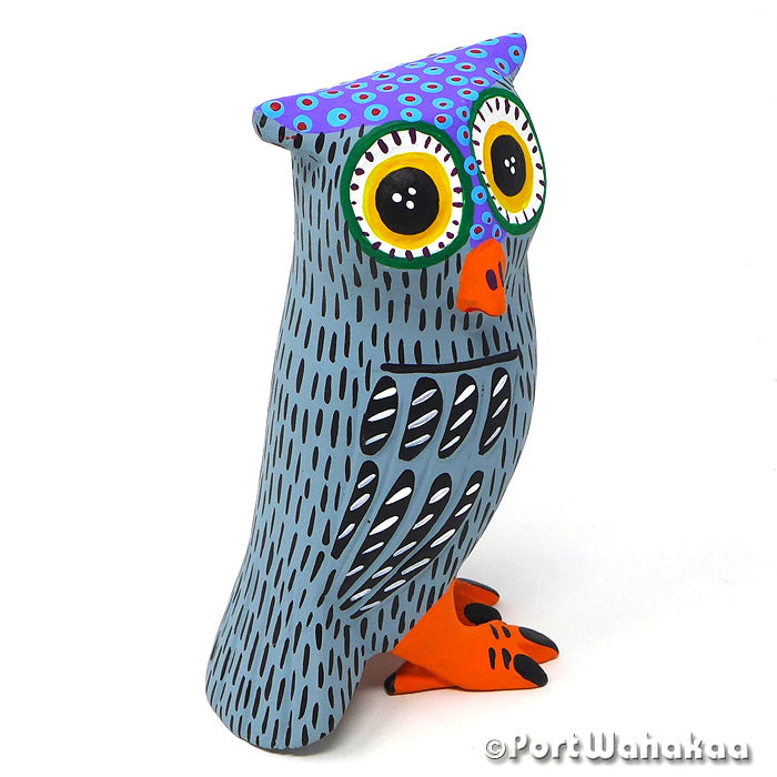 Armando Jimenez Owl Copal Wood Oaxacan Art for Sale Austin Texas Artist - Armando Jimenez Arrazola, Avia, Buho, Carving Medium, Owl