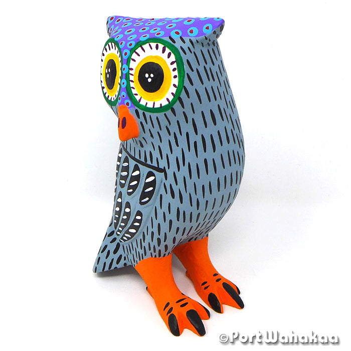 Armando Jimenez Owl Copal Wood Oaxacan Art for Sale Austin Texas Artist - Armando Jimenez Arrazola, Avia, Buho, Carving Medium, Owl