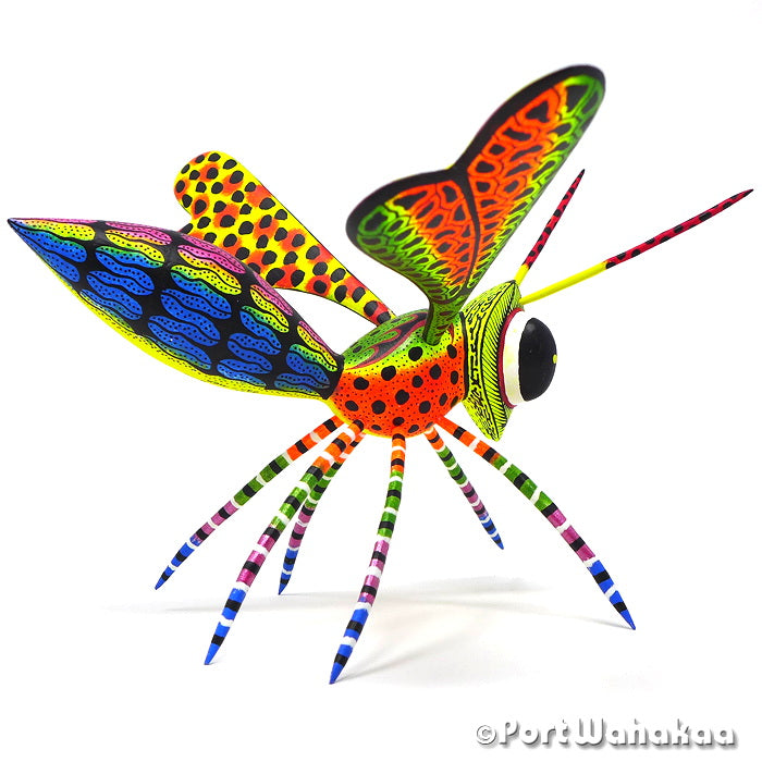 Raul Blas Hornet Ocote Alebrije Oaxacan Animals for Sale Austin Texas Artist - Raul and Viviana Blas Bee, Carving Medium Large, hornet, San Pedro Cajonos, wasp