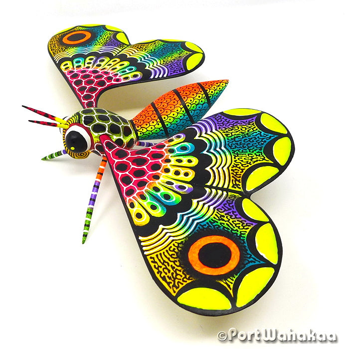 Blas Butterfly Ocote Alebrije Oaxacan Insects for Sale Austin Texas Artist - Raul and Viviana Blas butterfly, Carving Medium Large, Insect, mariposa, San Pedro Cajonos