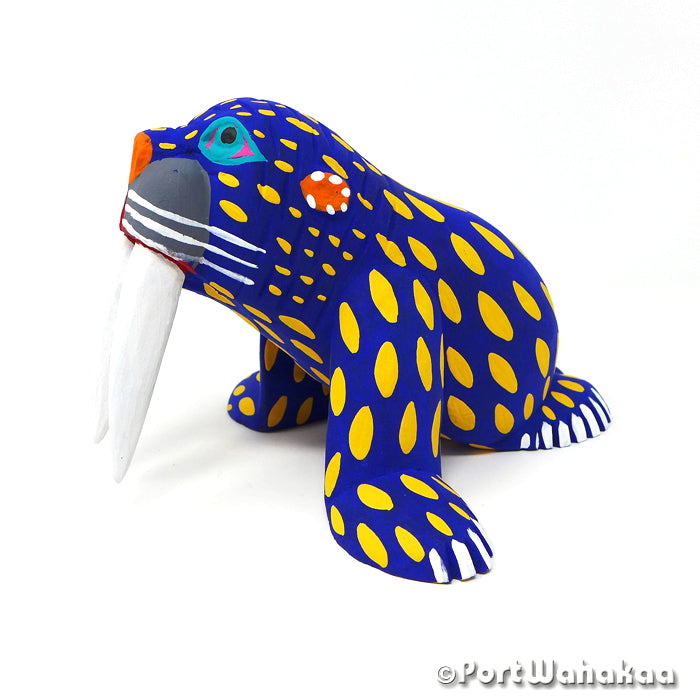 Hand Painted Wood Carving, 2024 Walrus Alebrije