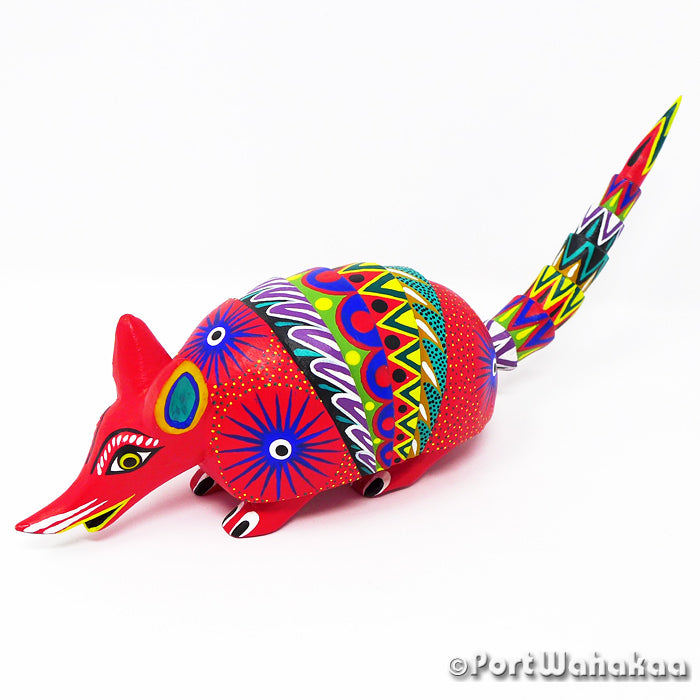 Oaxacan Wood Carving for Sale Austin Texas Arrazola Armadillo Artist - Marco Garcia Armadillo, Carving Medium