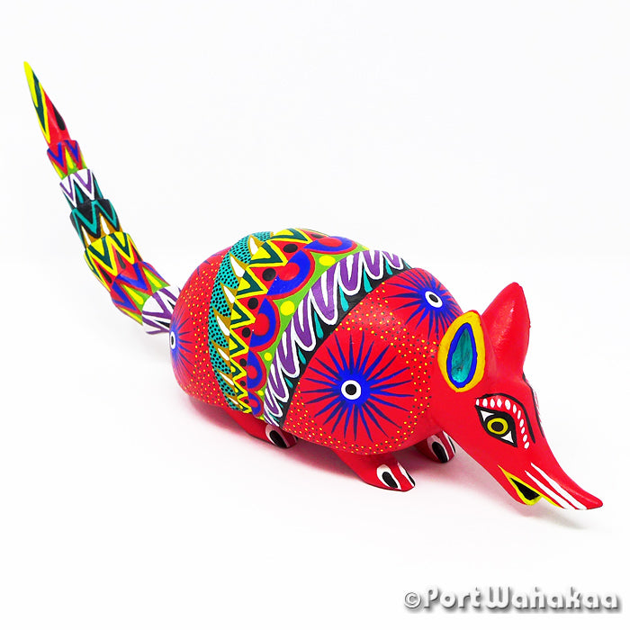 Oaxacan Wood Carving for Sale Austin Texas Arrazola Armadillo Artist - Marco Garcia Armadillo, Carving Medium