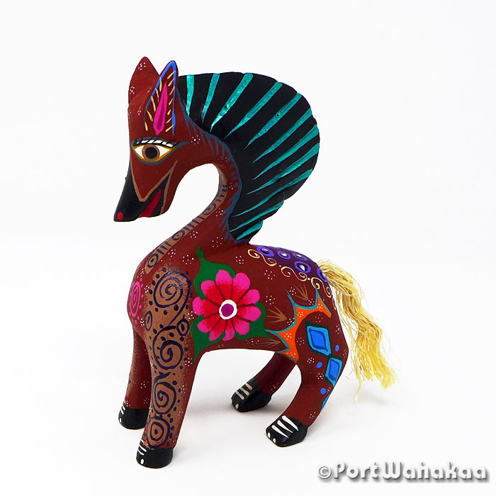 Oaxaca Horse Austin Texas Port Wahakaa Alebrije Artist - Roberta Angeles Burro, Caballo, Carving Small, Horse, Mule, San Martin Tilcajete