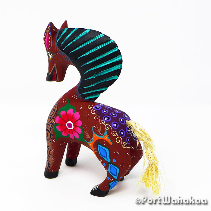 Oaxaca Horse Austin Texas Port Wahakaa Alebrije Artist - Roberta Angeles Burro, Caballo, Carving Small, Horse, Mule, San Martin Tilcajete