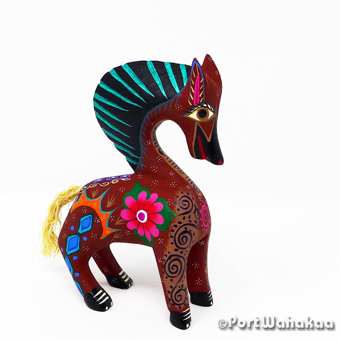 Oaxaca Horse Austin Texas Port Wahakaa Alebrije Artist - Roberta Angeles Burro, Caballo, Carving Small, Horse, Mule, San Martin Tilcajete