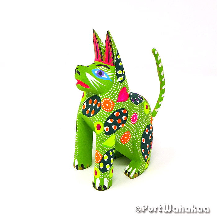 Vicente Hernandez Cat Oaxacan Alebrije for Sale Austin Texas Artist - Vicente Hernandez Cat, Gato, San Martin Tilcajete