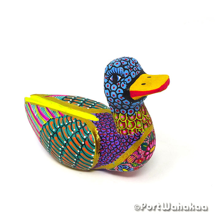 Boann Duck Artist - Maria Jimenez Ojeda Avia, Carving Small, Duck, Pato, San Martin Tilcajete