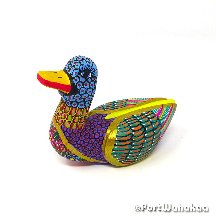 Boann Duck Artist - Maria Jimenez Ojeda Avia, Carving Small, Duck, Pato, San Martin Tilcajete