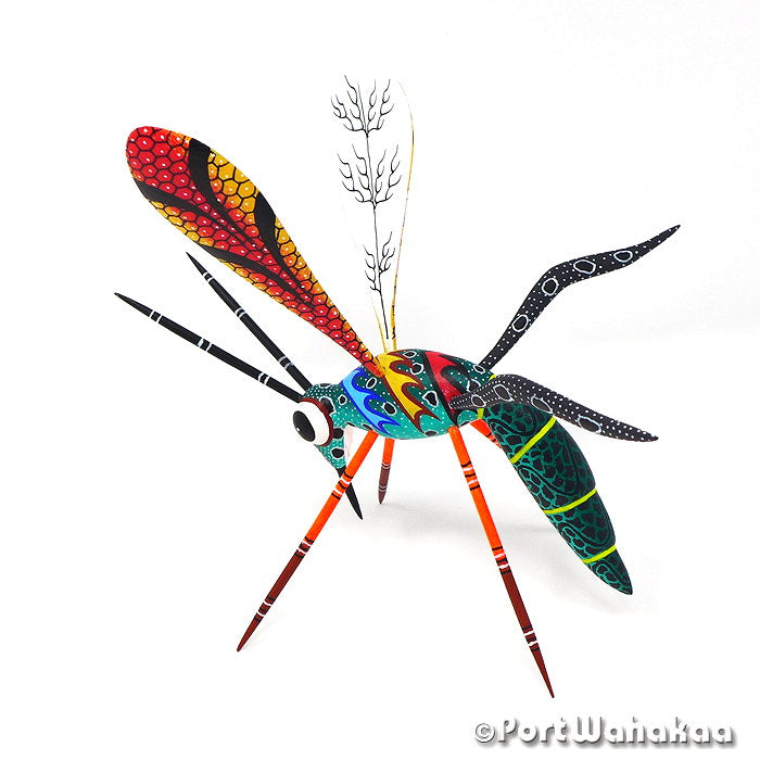 Javier Blas Mosquito Oaxaca Carvings Austin Texas For Sale Artist - Javier Blas Carving Small Medium, Insects, Mosquito, San Pedro Cajonos