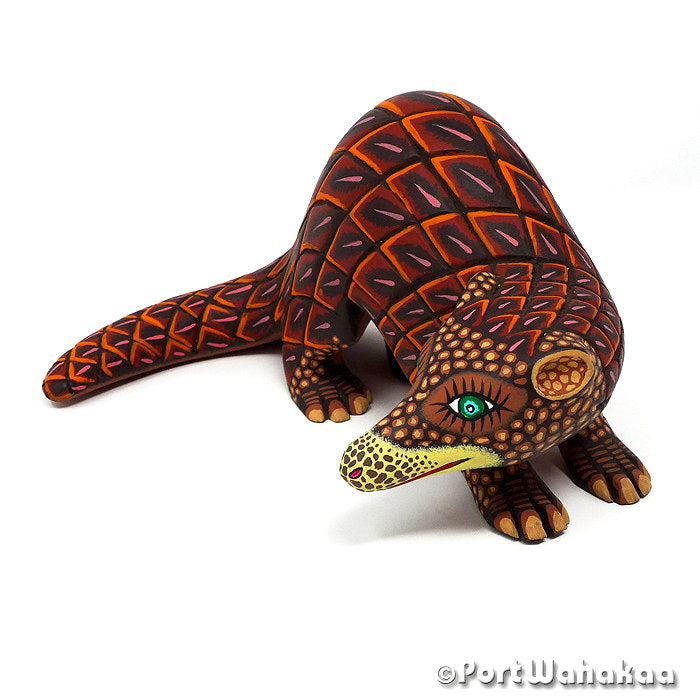 Eleazar Morales Pangolin Austin Texas Oaxaca Copal Sculpture for Sale Artist - Eleazar Morales Arrazola, Carving Large, Pangolin