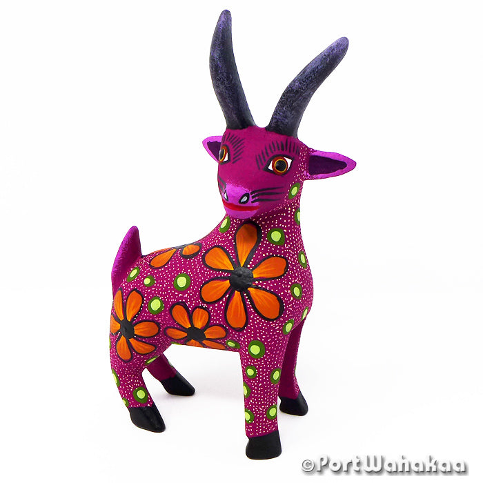 Jose Olivera Goat Copal Alebrije Oaxacan Wood Carvings for Sale Texas Artist - Jose Olivera Cabra, Carving Small, Goat, San Martin Tilcajete