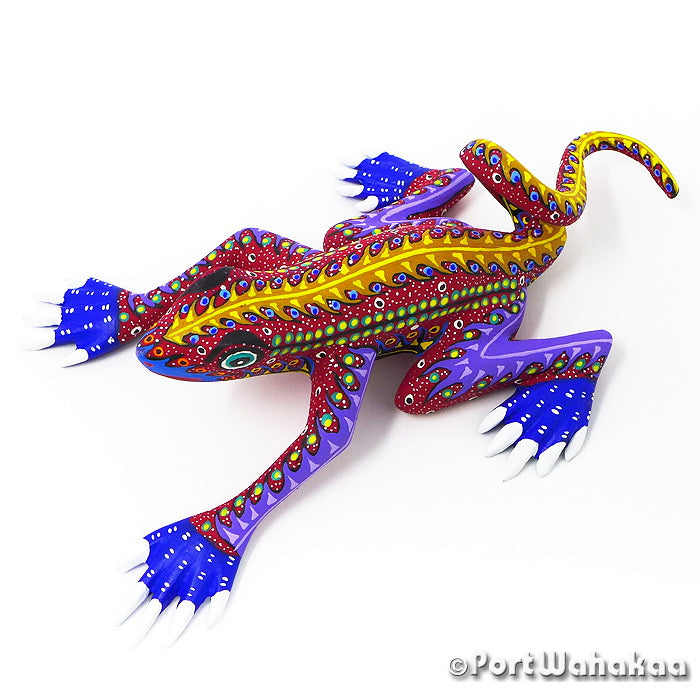 Volute Lizard Austin Texas Alebrije Port Wahakaa Artist - Rocio Hernandez Arrazola, Carving Medium Large, Lizard, Reptile