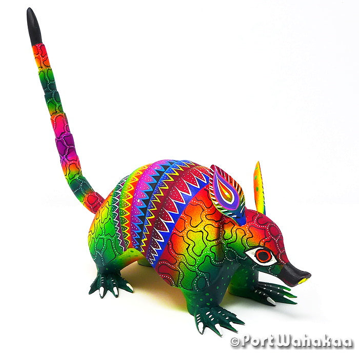 Blas Armadillo Austin Oaxaca Mexico Alebrijes Wood Carvings for Sale Artist - Rogelio Blas Armadillo, Blas, Carving Large, San Pedro Cajonos