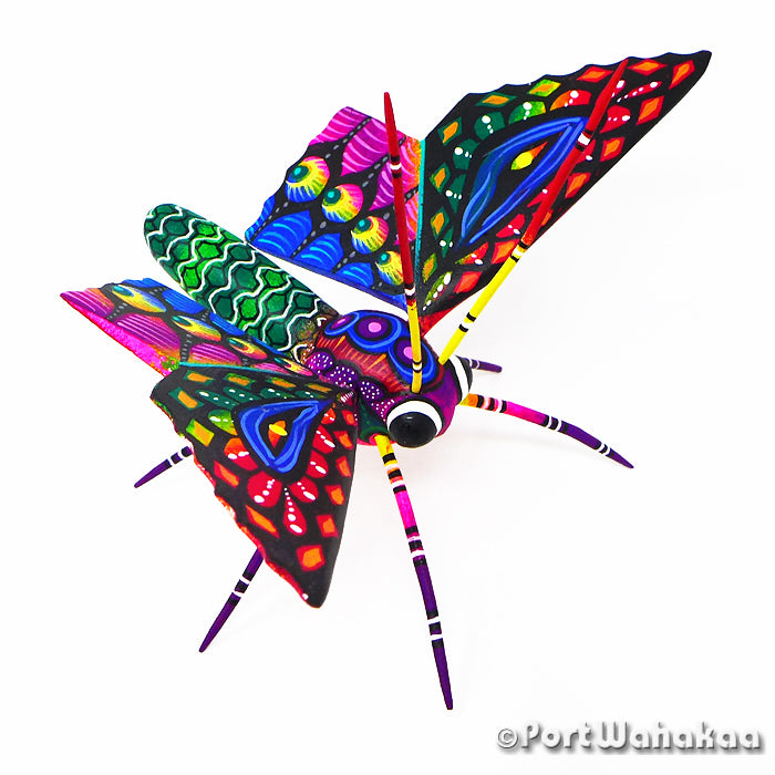 Oaxacan Wood Carving for Sale Austin Texas Butterfly Alebrije Artist - Rogelio Blas butterfly, Carving Medium, Insect, mariposa, San Pedro Cajonos