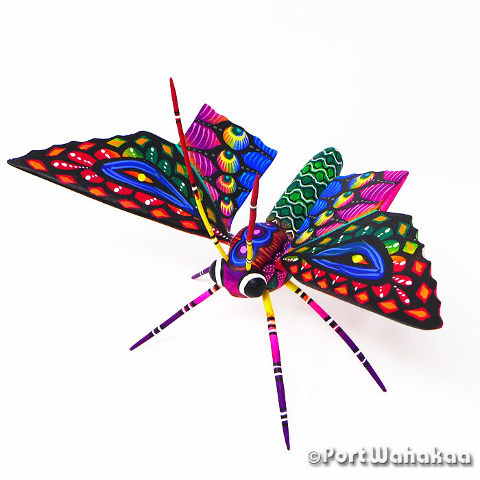 Oaxacan Wood Carving for Sale Austin Texas Butterfly Alebrije Artist - Rogelio Blas butterfly, Carving Medium, Insect, mariposa, San Pedro Cajonos