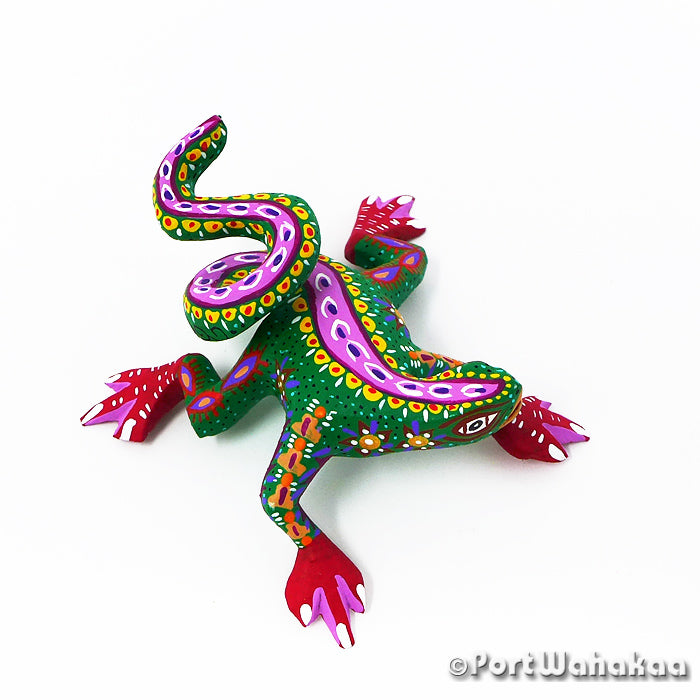 Margarito Rodriguez Lizards Oaxacan Art Copal for Sale Austin Texas Artist - Margarito Rodriguez Arrazola, Carving Small, Iguana, Lizard