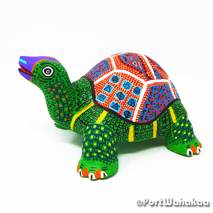 Tortoise Oaxacan Wood Carvings for Sale Austin Texas Artist - Rodriguez Family Arrazola, Carving Medium, Reptile, Tortoise, Tortuga, Turtle