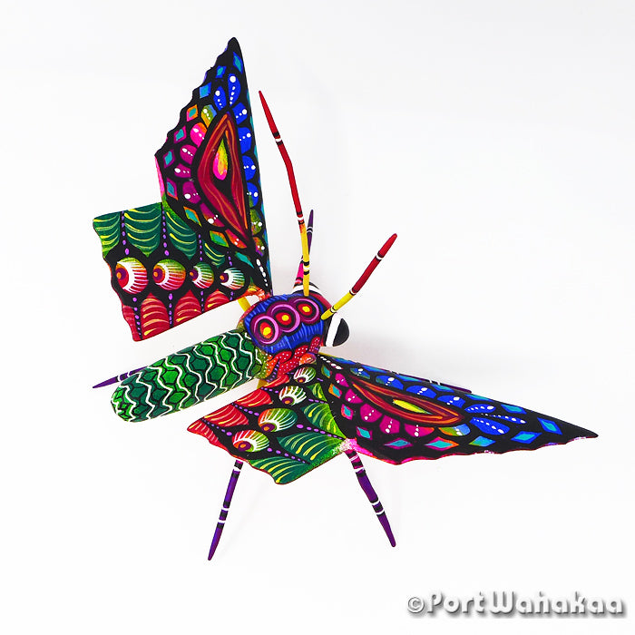 Butterfly Austin Copal Wood Oaxacan Alebrije Carvings for Sale Texas Artist - Rogelio Blas butterfly, Carving Medium, Insect, mariposa, San Pedro Cajonos