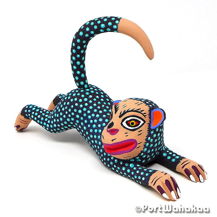 Edilberto Cortez Chango Copal Alebrije Oaxacan Carvings for Sale Texas Artist - Edilberto Cortez Ape, Arrazola, Carving Medium, Chango, Monkey