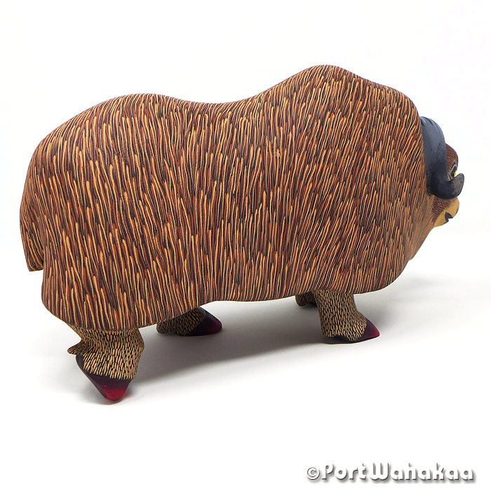 Eleazar Morale Muskox Oaxaca Carving Copal Sculpture Austin Texas Artist - Eleazar Morales Arrazola, Carving Large, Goat, Sheep