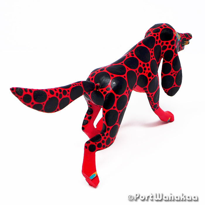 Big Red Dog Legendary Austin Texas Alebrijes Oaxaca Artist - Antonio Carrillo Arrazola, Carving Medium, Dog, Hound, Lobo, Perro