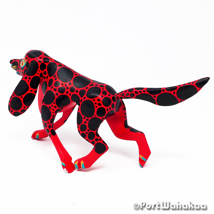 Big Red Dog Legendary Austin Texas Alebrijes Oaxaca Artist - Antonio Carrillo Arrazola, Carving Medium, Dog, Hound, Lobo, Perro