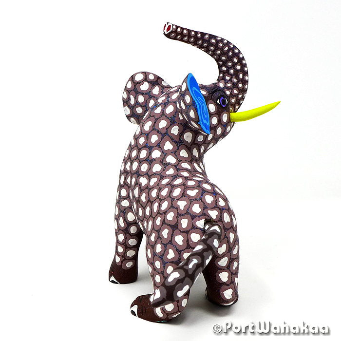 Edilberto Cortez Elephant Oaxaca Alebrijes Copal for Sale Austin Artist - Edilberto Cortez Arrazola, Carving Medium Large, Elephant