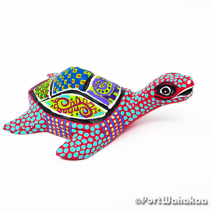 Oaxacan Wood Carvings for Sale Texas Alebrije Cerulean Sea Turtle Artist - Margarito Rodriguez Arrazola, Carving Small, Turtle