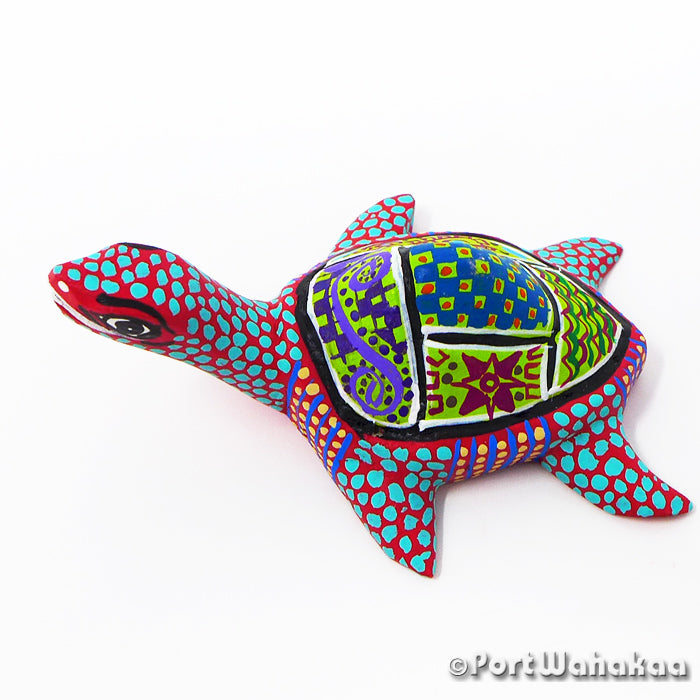 Oaxacan Wood Carvings for Sale Texas Alebrije Cerulean Sea Turtle Artist - Margarito Rodriguez Arrazola, Carving Small, Turtle