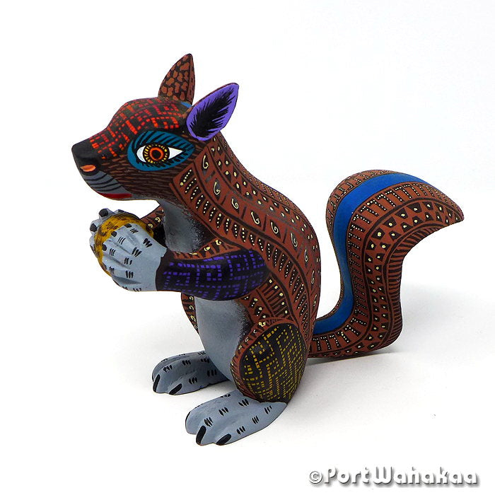 Lauro Ramirez Copal Squirrel Oaxacan Alebrije for Sale Austin Texas Artist - Lauro Ramirez & Griselda Morales Ardilla, Arrazola, Carving Medium, Squirrel