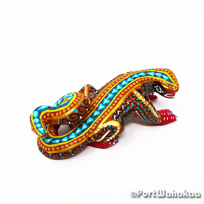 Margarito Rodriguez Lizard Oaxacan Art Copal for Sale Austin Texas Artist - Margarito Rodriguez Arrazola, Carving Small, Gecko, Lizard