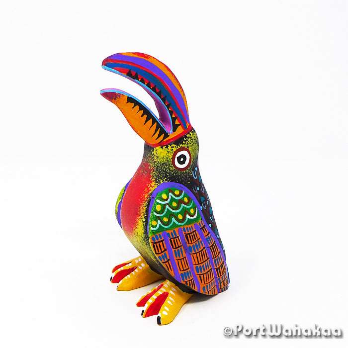 Margarito Rodriguez Prize Toucan Austin Texas Oaxaca Carvings Alebrije Artist - Margarito Rodriguez Aves, Avia, Bird, Carving Small, Toucan