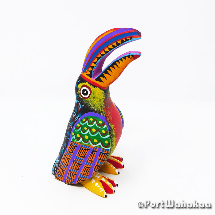 Margarito Rodriguez Prize Toucan Austin Texas Oaxaca Carvings Alebrije Artist - Margarito Rodriguez Aves, Avia, Bird, Carving Small, Toucan