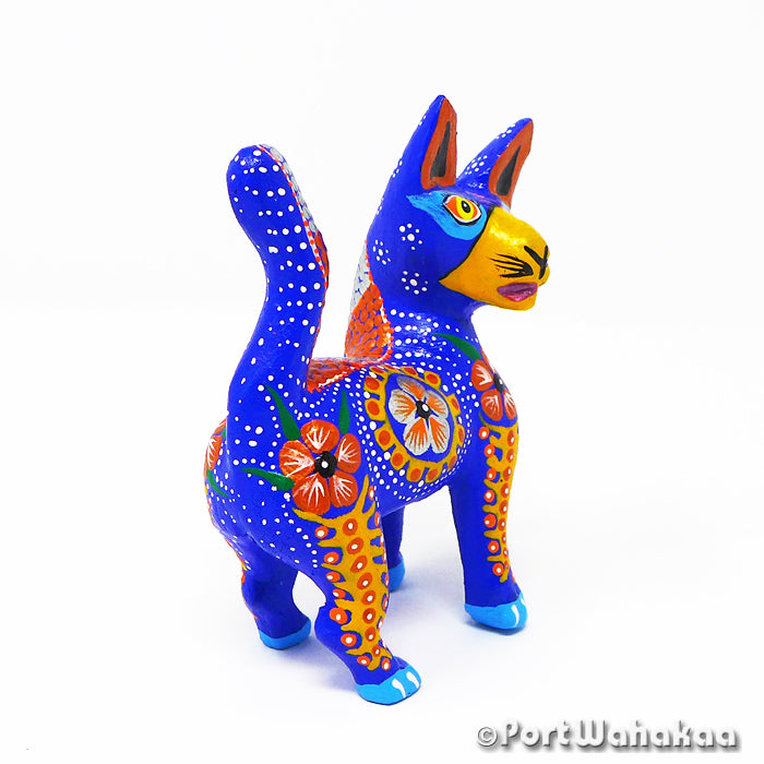 Oaxacan Carving Maroccana Cat Artist - Tribus Mixes