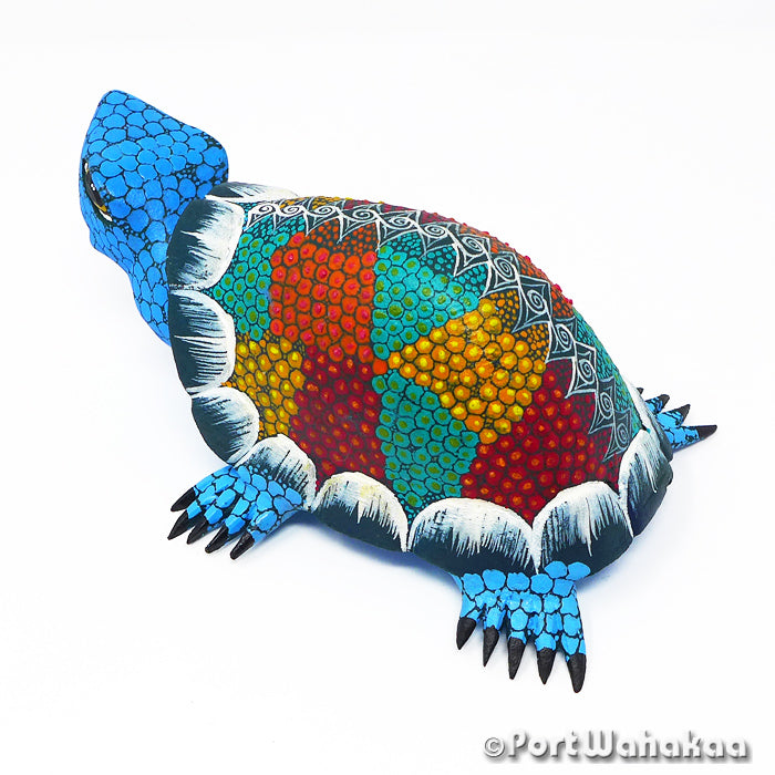 Oaxaca Mexico Alebrijes for Sale Austin TX Chicory Blue Sea Turtle Artist - Tribus Mixes Carving Medium, Oaxaca City, Reptile, Tortuga, Turtle