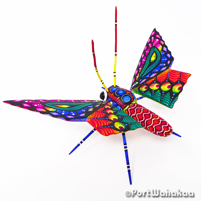 Oaxacan Wood Carvings for Sale Texas Butterfly Alebrije Blas Artist - Rogelio Blas butterfly, Carving Medium, mariposa, San Pedro Cajonos