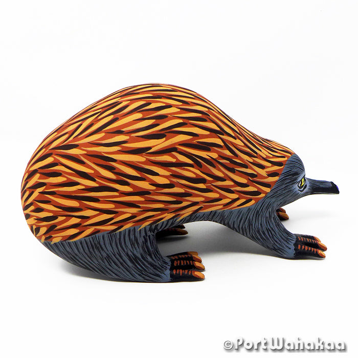 Echidnas Copal Wood Oaxacan Alebrije Carvings for Sale Texas Artist - Eleazar Morales Arrazola, Carving Medium Large, porcupine