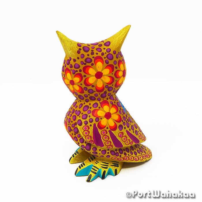 Sierra Sur Owl Alebrije Supernatural Austin Texas Artist - Jose Olivera Carving Small, Owl, San Martin Tilcajete