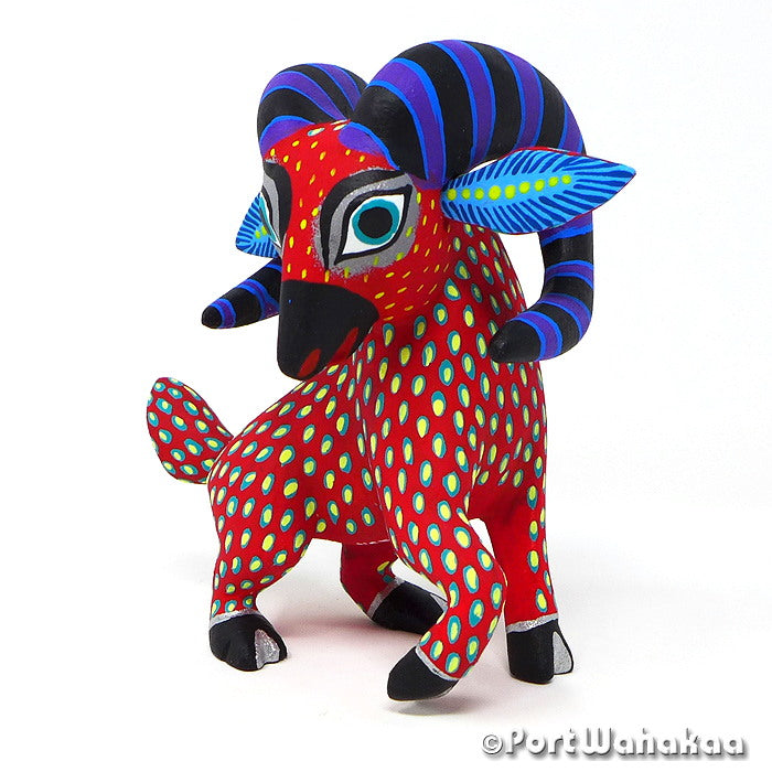 Feroz Ram Wood Carving Oaxacan Animal Alebrije for Sale Austin Texas Artist - Rocio Hernandez