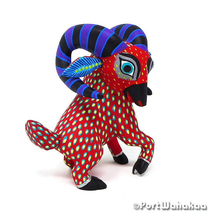 Feroz Ram Wood Carving Oaxacan Animal Alebrije for Sale Austin Texas Artist - Rocio Hernandez